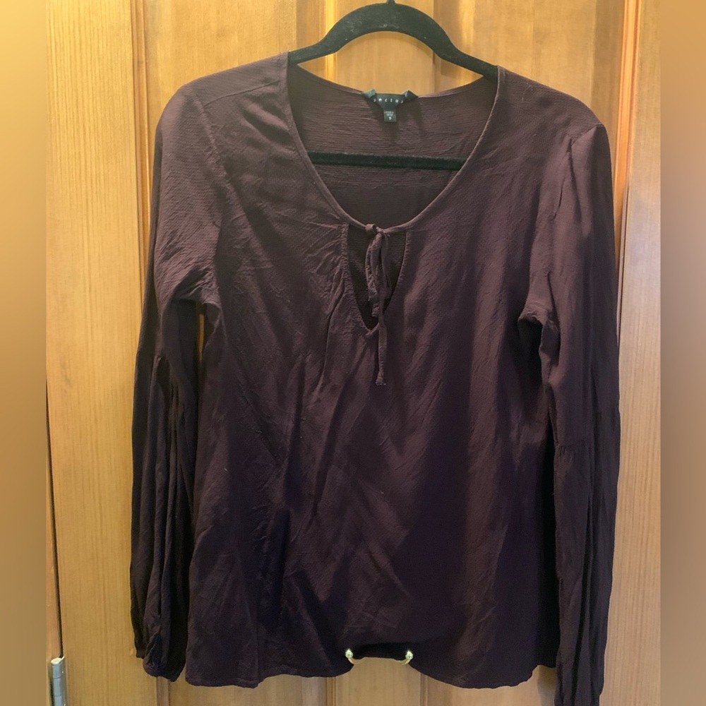 Deep burgundy blouse